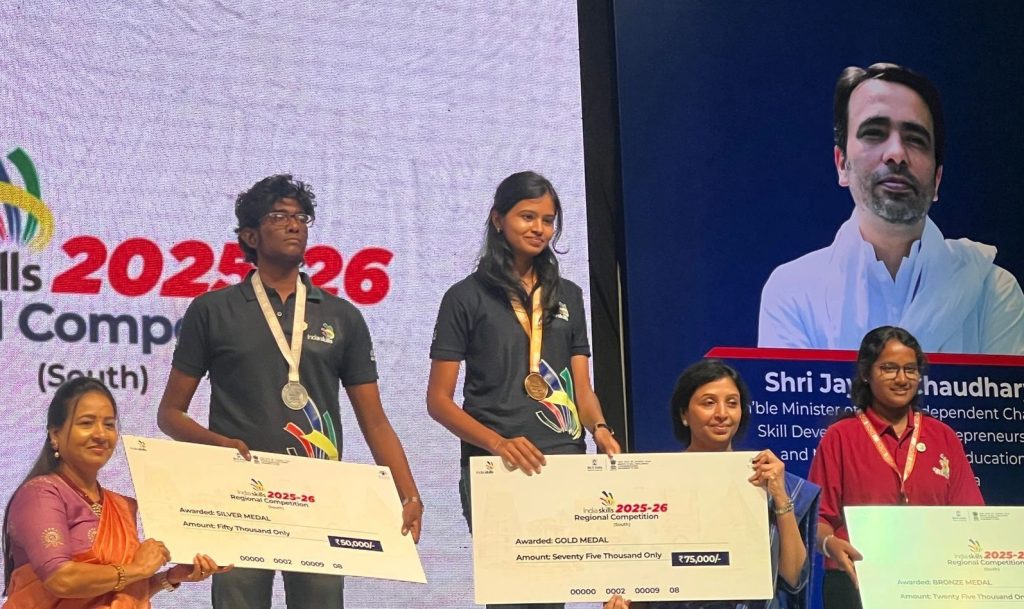 SXILL Achieved a 100 Selection Rate at IndiaSkills South Regionals